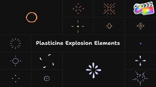 Download Plasticine Explosion Elements | FCPX Apple Motion Template