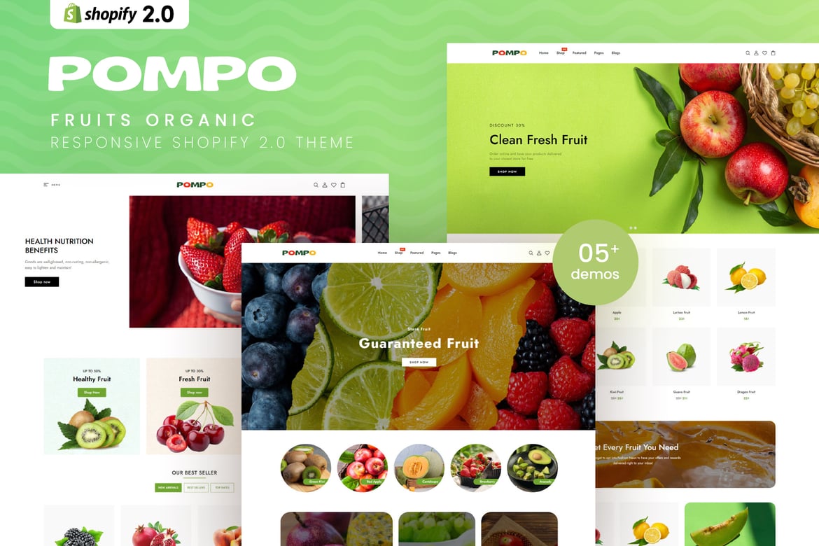 Download Pompo - Fruits Organic Shopify 2.0 Theme