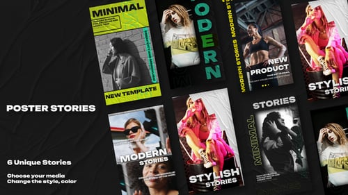 Download Poster Stories Apple Motion Template