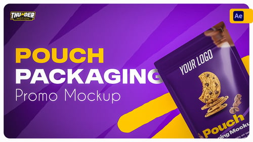 Download Pouch Packaging Promo Mockup After Effect Template