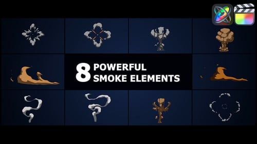 Download Powerful Smoke Elements | FCPX Apple Motion Template