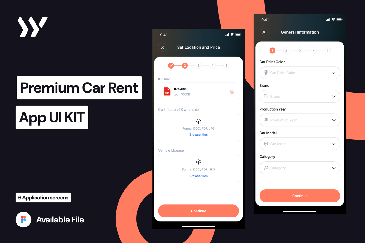 Download Premcar - Premium Car Rent - Selling Figma Design