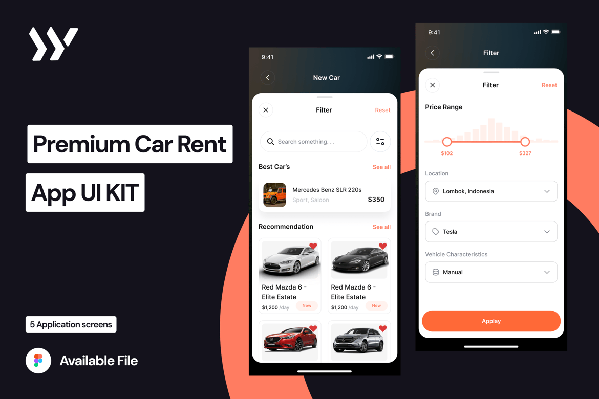 Download Premcar - Premium Car Rent - Transaction Figma Design