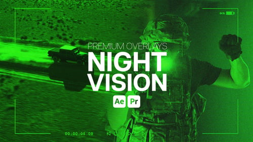 Download Premium Overlays Night Vision Premiere Pro Template