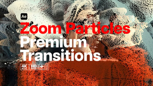 Download Premium Transitions Zoom Particles After Effect Template