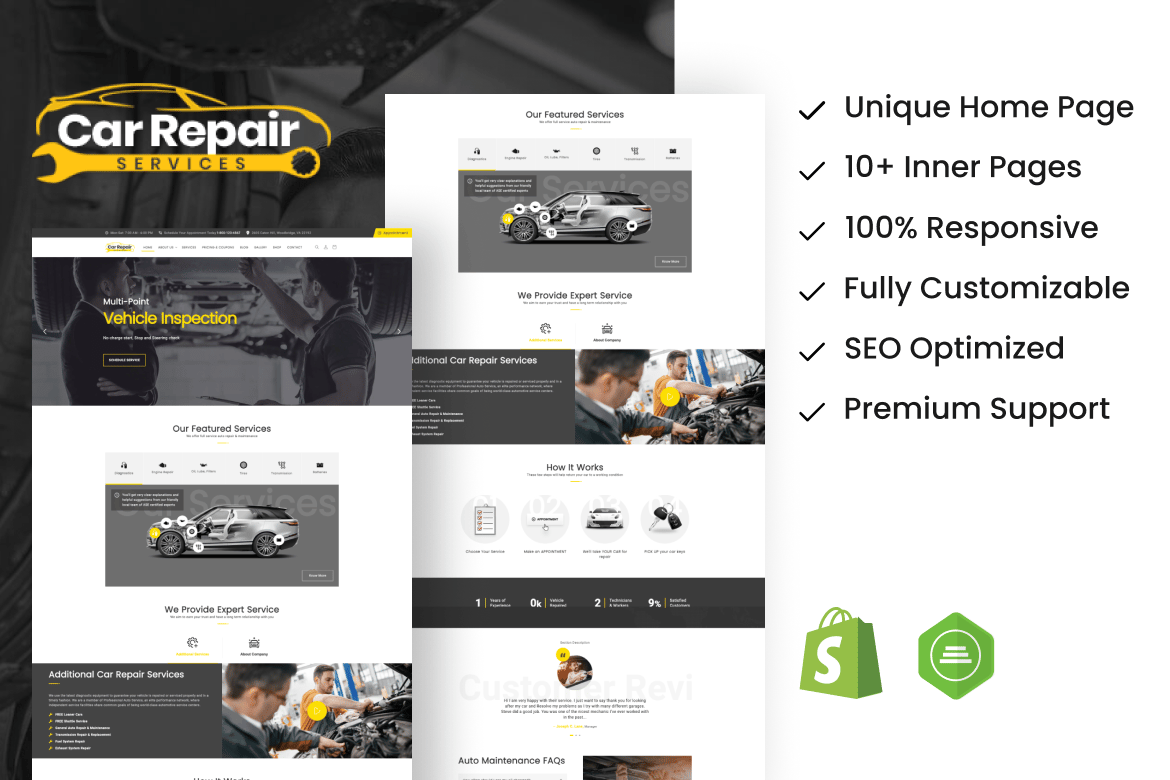 Download ProCar - Car Repair Service Shopify Theme