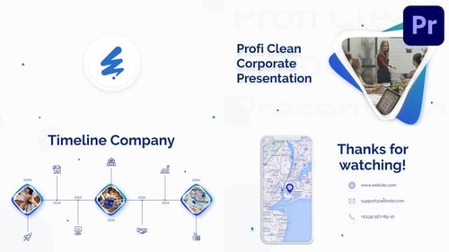 Download Profi Clean Corporate Presentation for Premiere Pro Premiere Pro Template