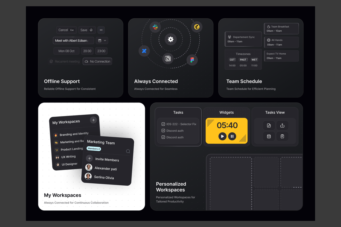 Download Project Management - Bento Grids Figma Design