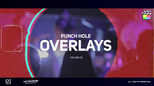 Download Punch Hole Overlays Vol. 02 for Final Cut Pro X Apple Motion Template