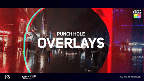 Download Punch Hole Overlays Vol. 05 for Final Cut Pro X Apple Motion Template