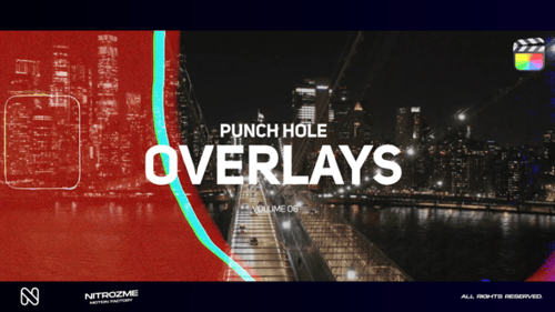 Download Punch Hole Overlays Vol. 06 for Final Cut Pro X Apple Motion Template