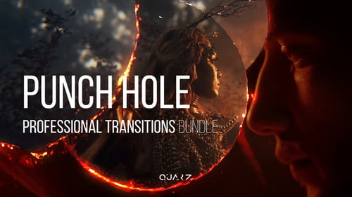 Download Punch Hole Transitions for After Effects After Effect Template