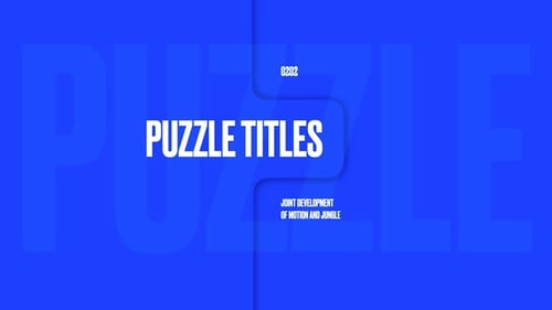 Download Puzzle Titles Apple Motion Template