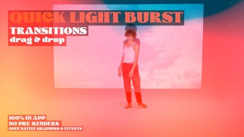 Download Quick Light Burst Transitions: Explosive Light Bursts with Rapid Cut Premiere Pro Template