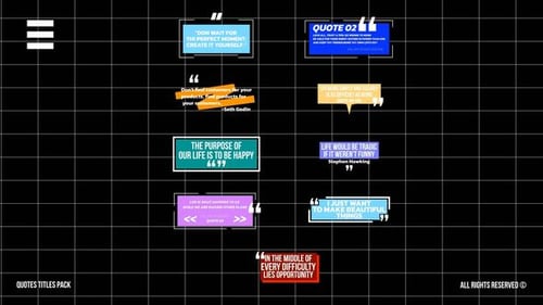 Download Quotes Titles | AE After Effect Template