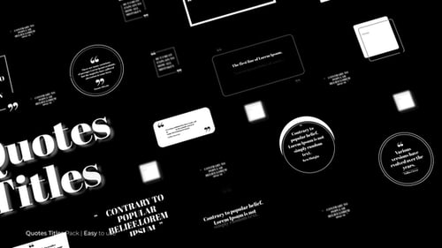 Download Quotes Titles | FCPX Apple Motion Template