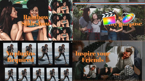 Download Rainbow Slideshow Apple Motion Template