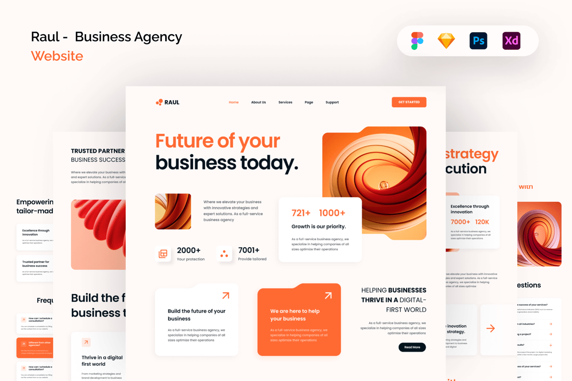 Download Raul -  Business Agency Website Figma Design