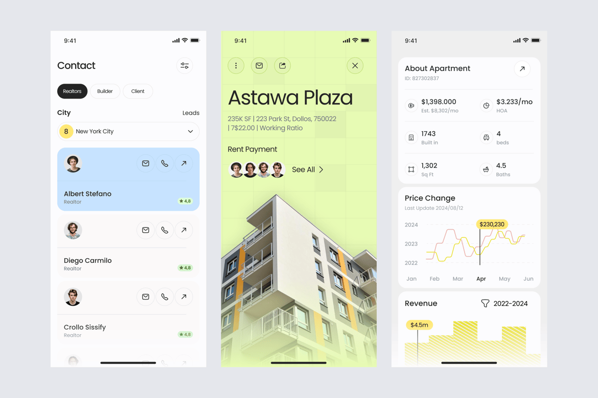 Download Real Estate Dashboard - Responsive Figma Design