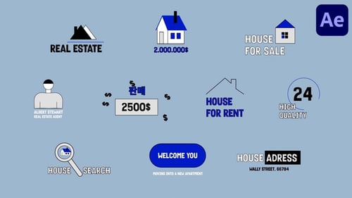 Download Real Estate Text Animations for After Effects After Effect Template