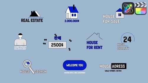 Download Real Estate Text Animations for FCPX Apple Motion Template