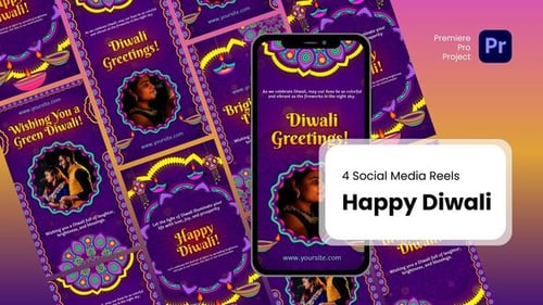 Download Reels - Happy Diwali s Premiere Pro Template