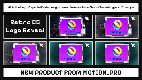 Download Retro OS Logo Reveal After Effect Template