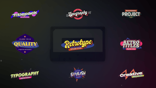 Download Retro Titles After Effect Template