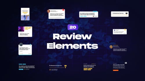 Download Review & Rating Elements After Effect Template