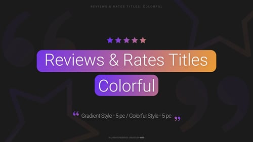 Download Reviews & Rates Titles: Colorful (FCPX) Apple Motion Template