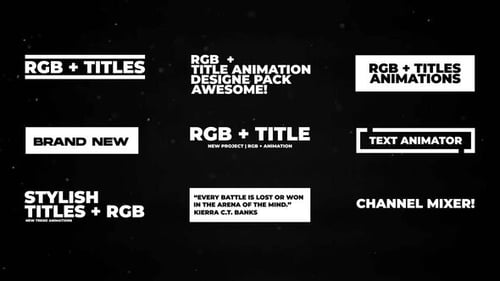 Download RGB Rhythm Titles | Final Cut Pro Apple Motion Template