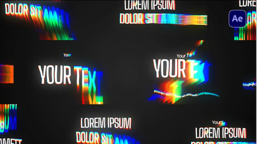 Download RGB Text Animation After Effect Template