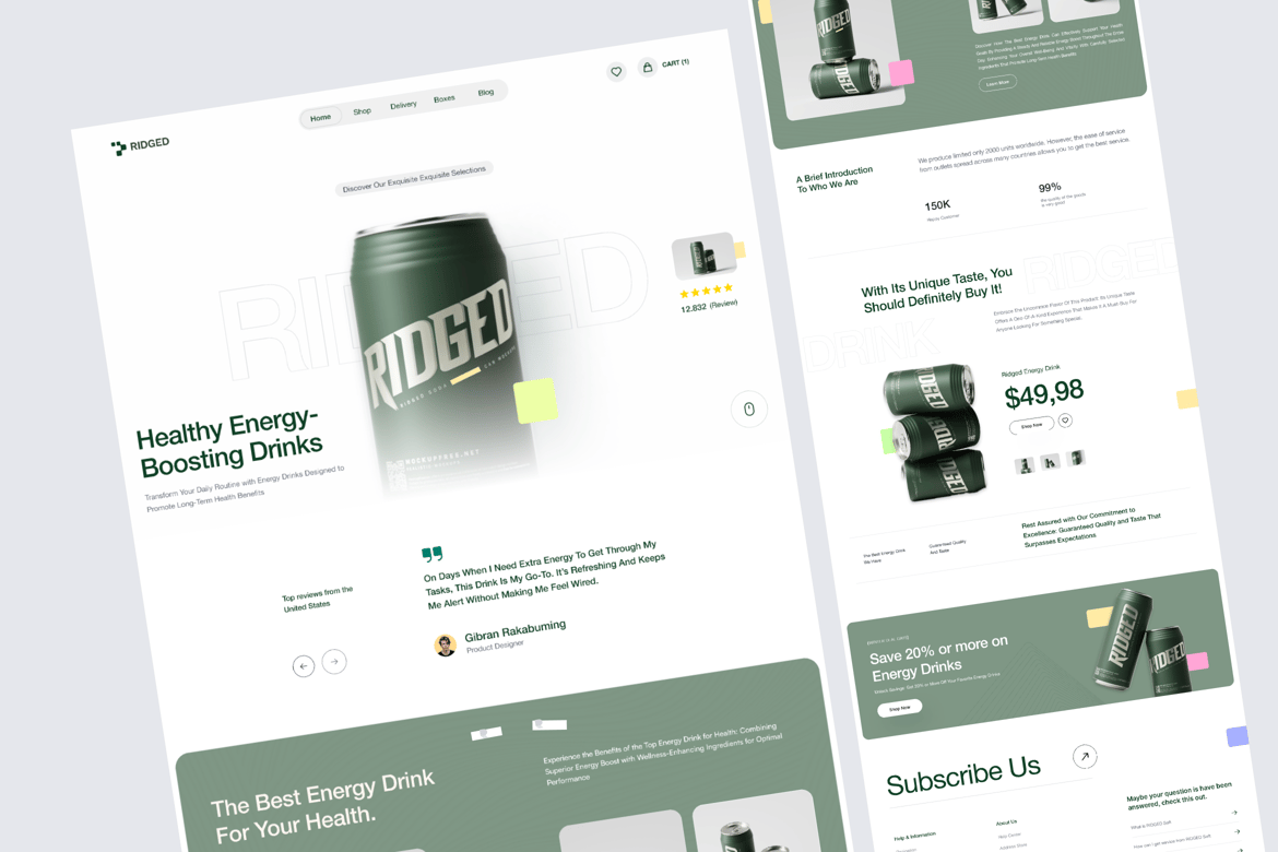 Download RIDGED - E-commerce Product Figma Design