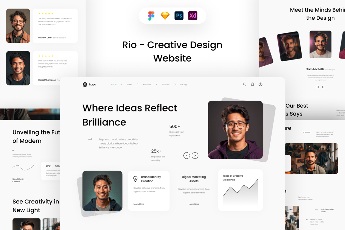 Download Rio - Creative Design Website Figma Design