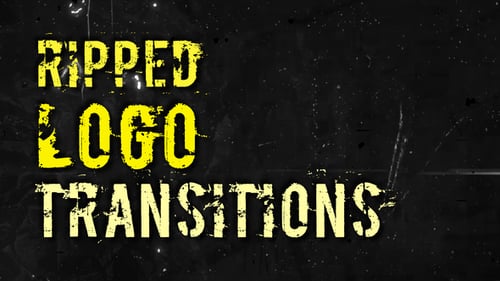 Download Ripped Logo Transitions After Effect Template