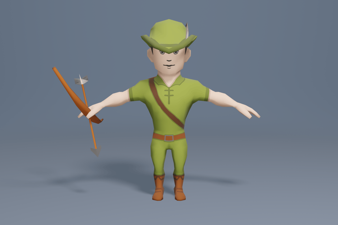 Download Robin Hood 3D Model