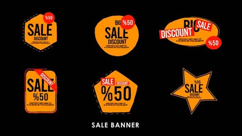 Download Sale Banner Pack After Effect Template