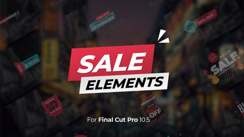 Download Sale Elements Apple Motion Template