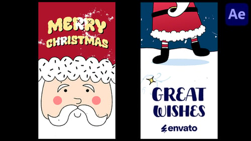 Download Santa Wishes Typography Stories for After Effects After Effect Template