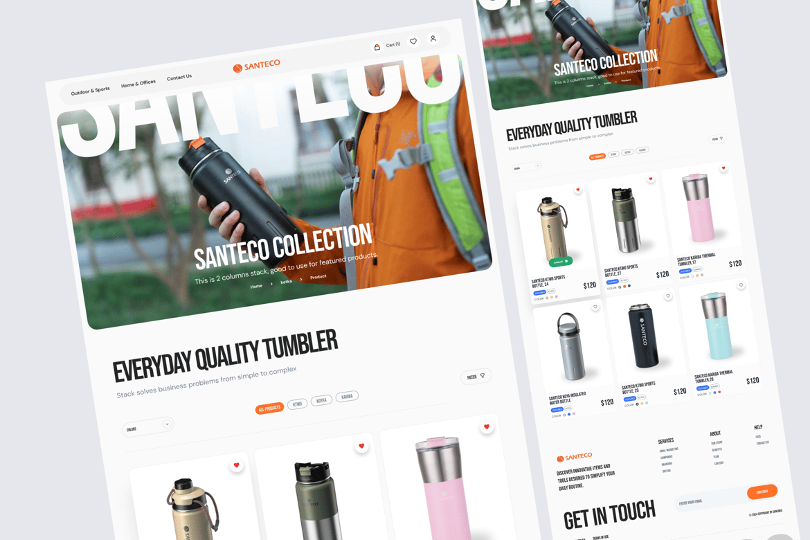 Download SANTECO - e Commerce - Category Figma Design