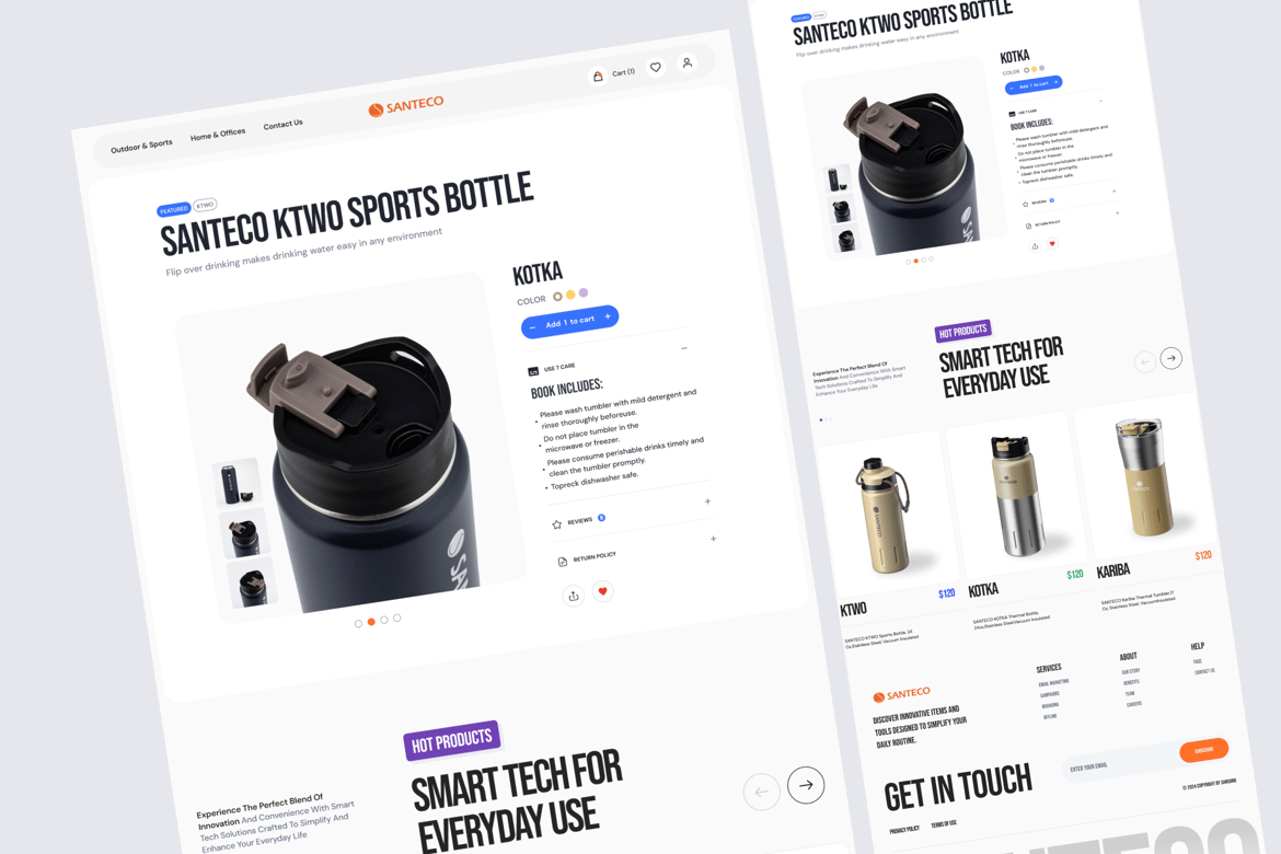 Download SANTECO - e Commerce - detail Category Figma Design