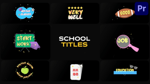 Download School Titles for Premiere Pro Premiere Pro Template