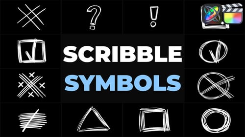 Download Scribble Symbols | FCPX Apple Motion Template