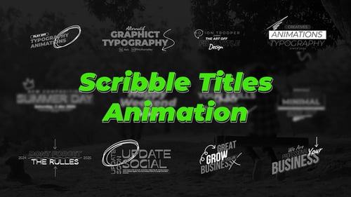 Download Scribble Titles Animation Premiere Pro Template