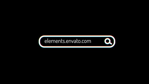 Download Search Bar Glitch Logo After Effect Template