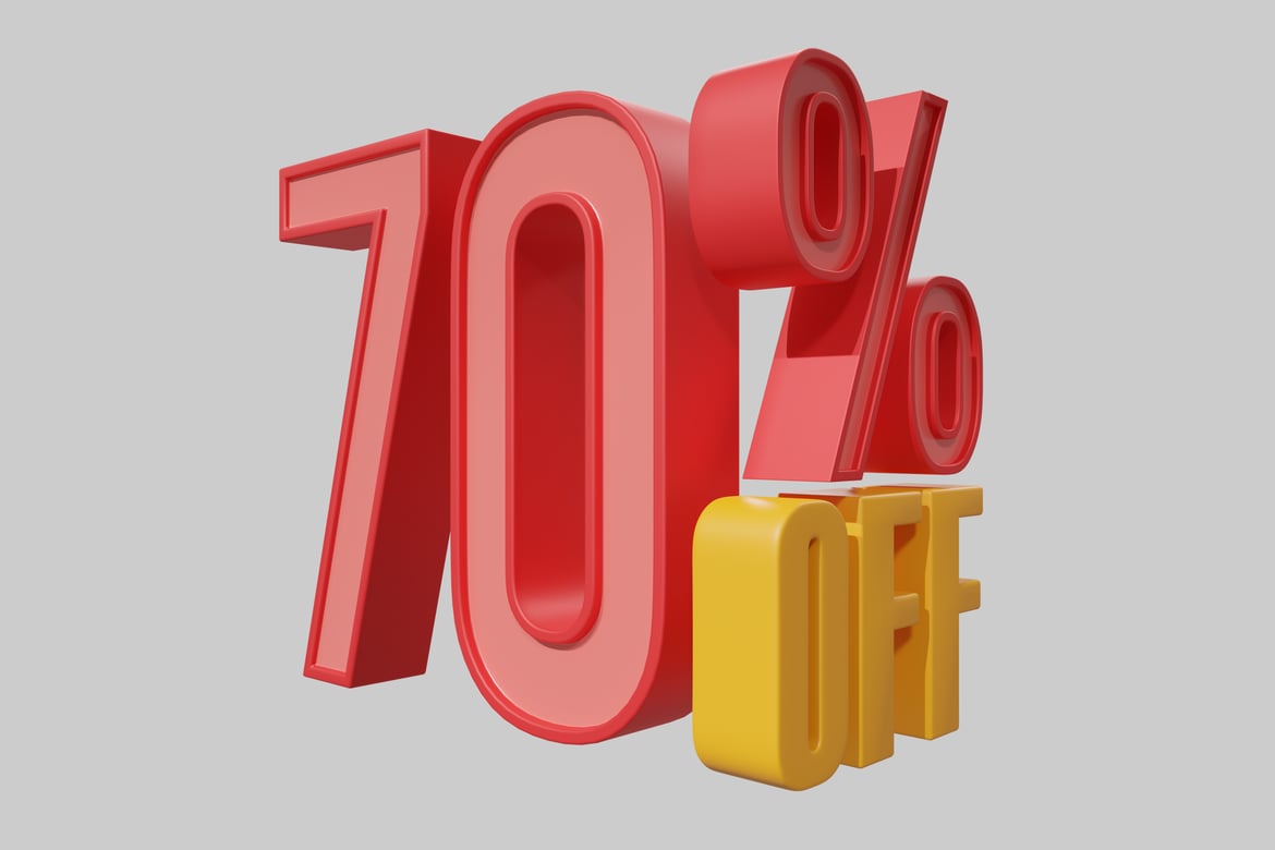 Download Seventy percent discount 3D Model