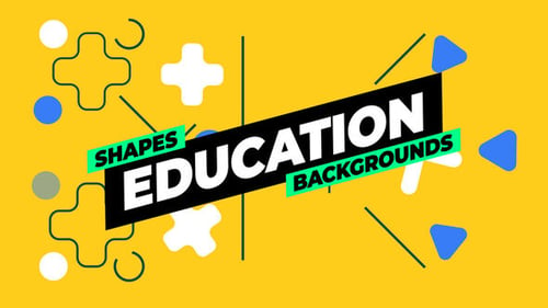 Download Shapes Education Backgrounds After Effect Template