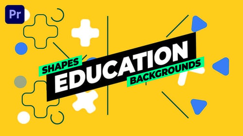 Download Shapes Education Backgrounds Premiere Pro Template