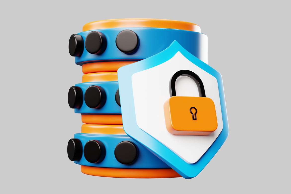 Download Shield and Padlock 3D Model