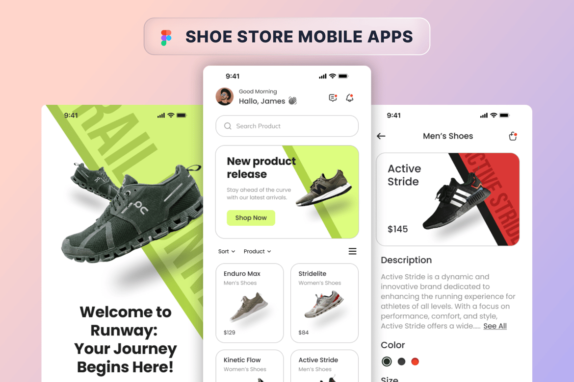 Download Shoe Store Mobile Apps Figma Design